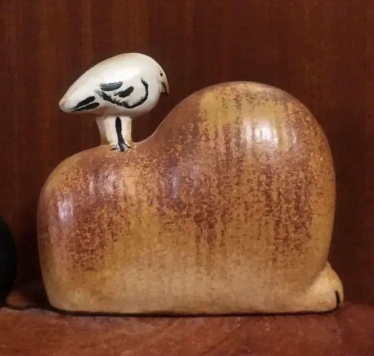 【ぽて様】リサラーソン ライオンウイズバード　 美品