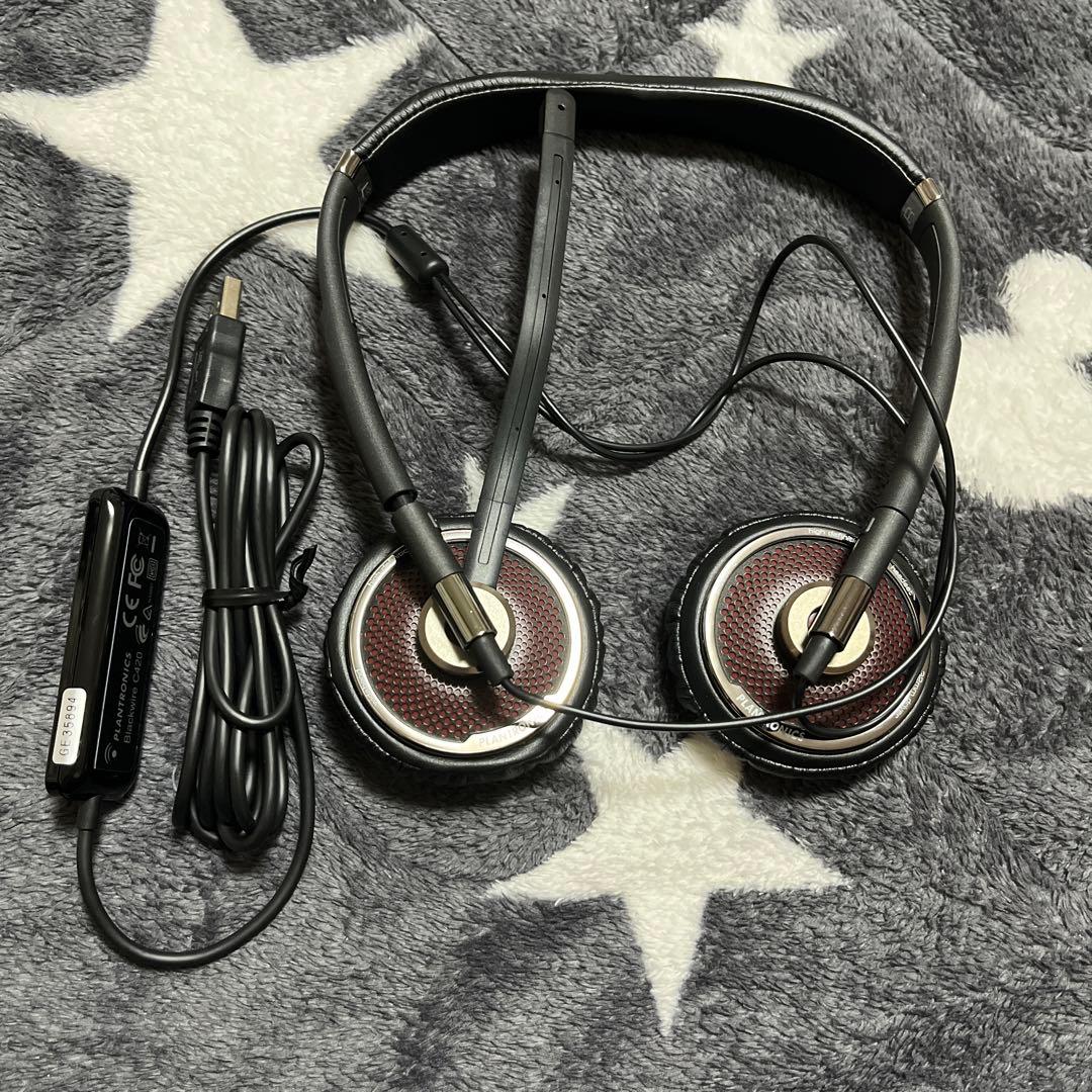 plantronics 折りたたみ式パソコン用USBヘッドセット