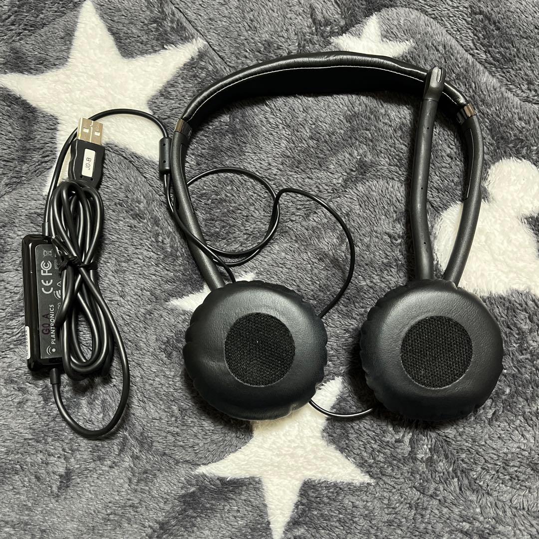 plantronics 折りたたみ式パソコン用USBヘッドセット