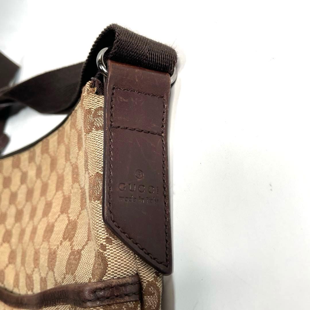美品 GUCCI ショルダーバッグ GG キャンバス レザー