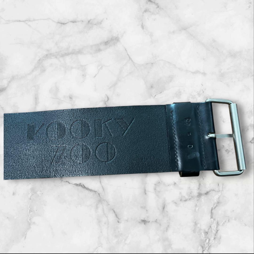 小物 KOOKY ZOO JUVENILE LEATHER BELT BLACK