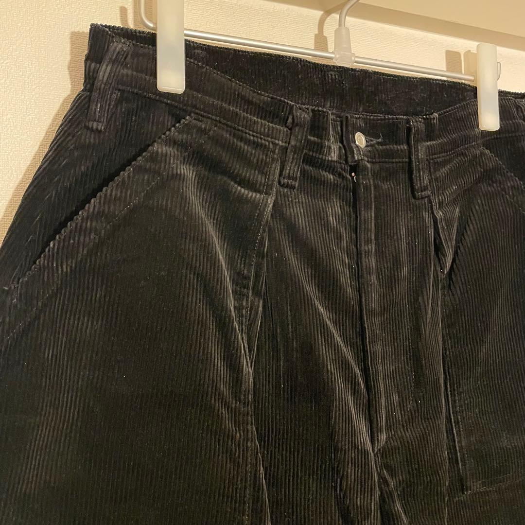 Tuki ツキ コーデュロイ パンツ 黒 ブラック サイズ3