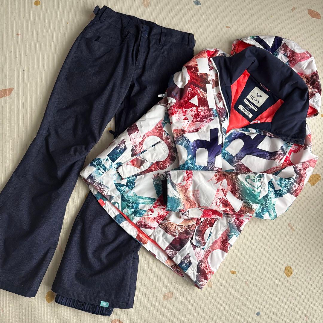 ROXY スノーボードウェアセット マルチカラー 上M 下S