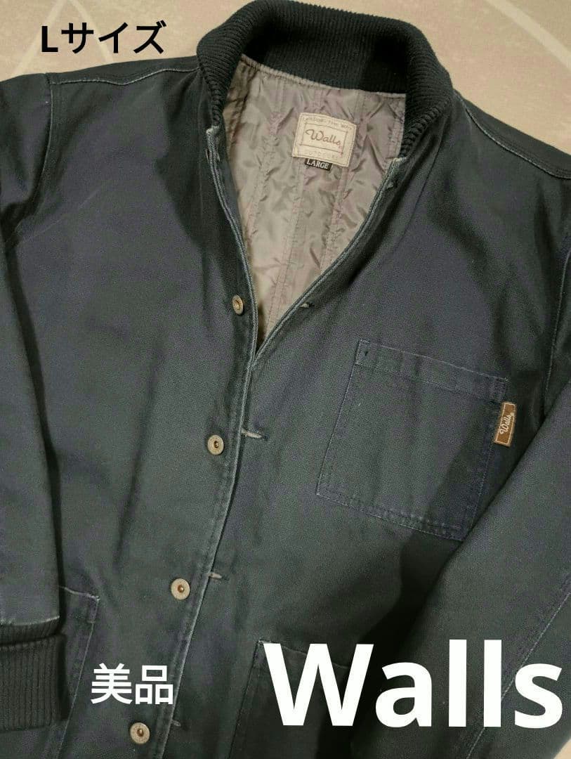 Walls ダックジャケット　月桂樹ボタン ショールカラー