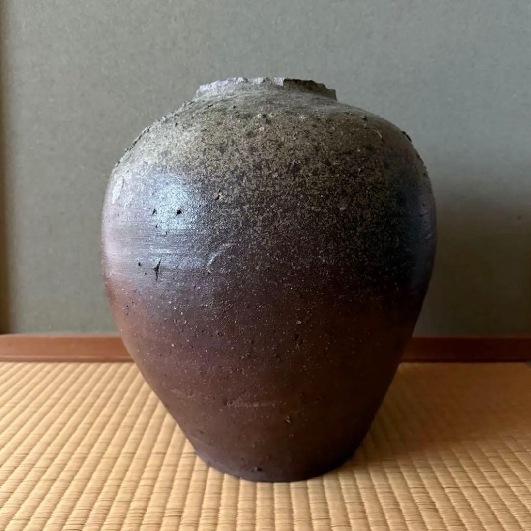 古丹波 壺 鎌倉時代 室町時代 備丹 窯印 古備前 古越前 古信楽 古美術 骨董