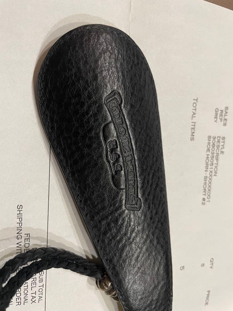 CHROME HEARTS SHOE HORN 靴ベラ レザー シューホーン