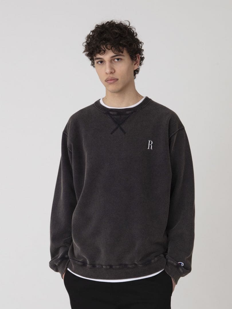 ロンハーマン　フレンチテリー Rロゴ スウェットプルオーバー　チャンピオン M