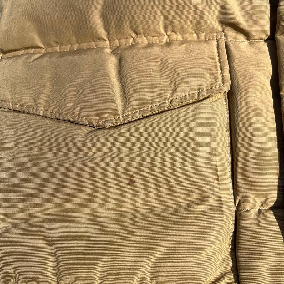 70s 縦型ポケット USA製 L.L.Bean ダウンベスト ベージュL