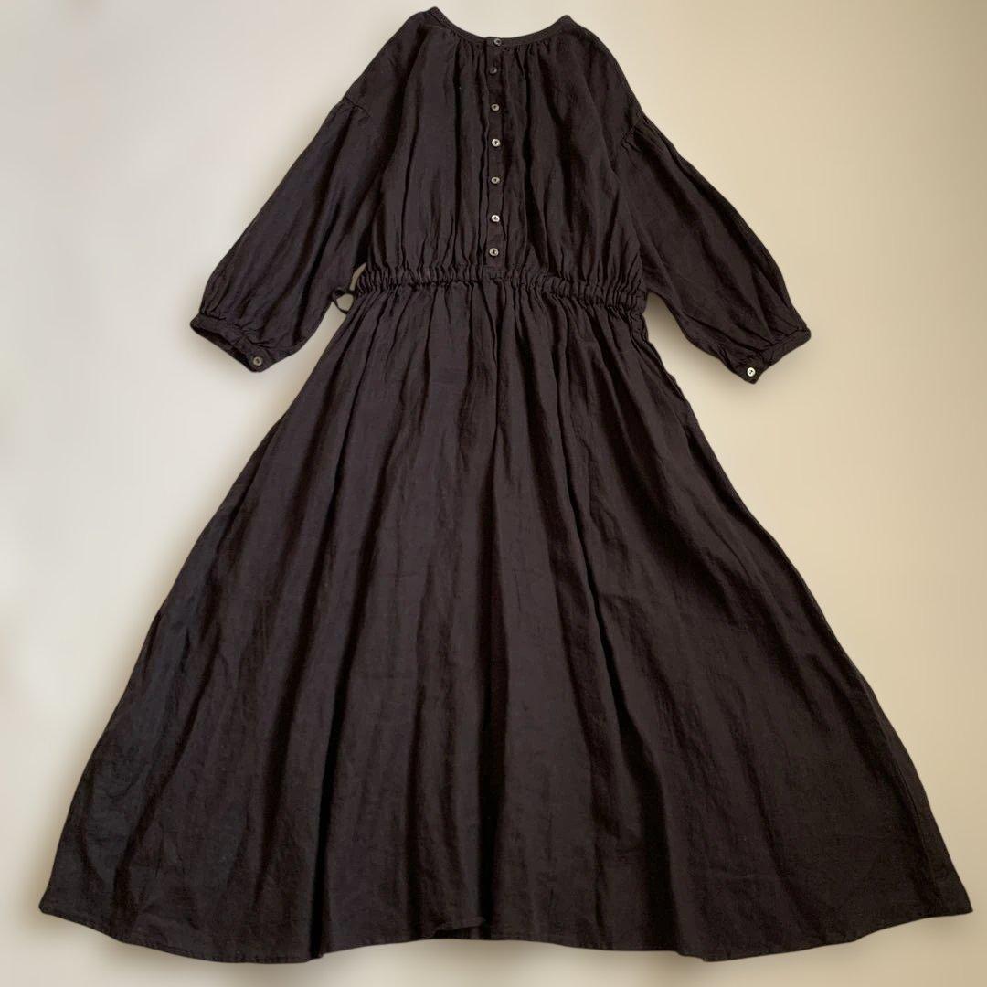 SALE‼️美品ネストローブnest robe✨ウエストギャザーワンピ　2way