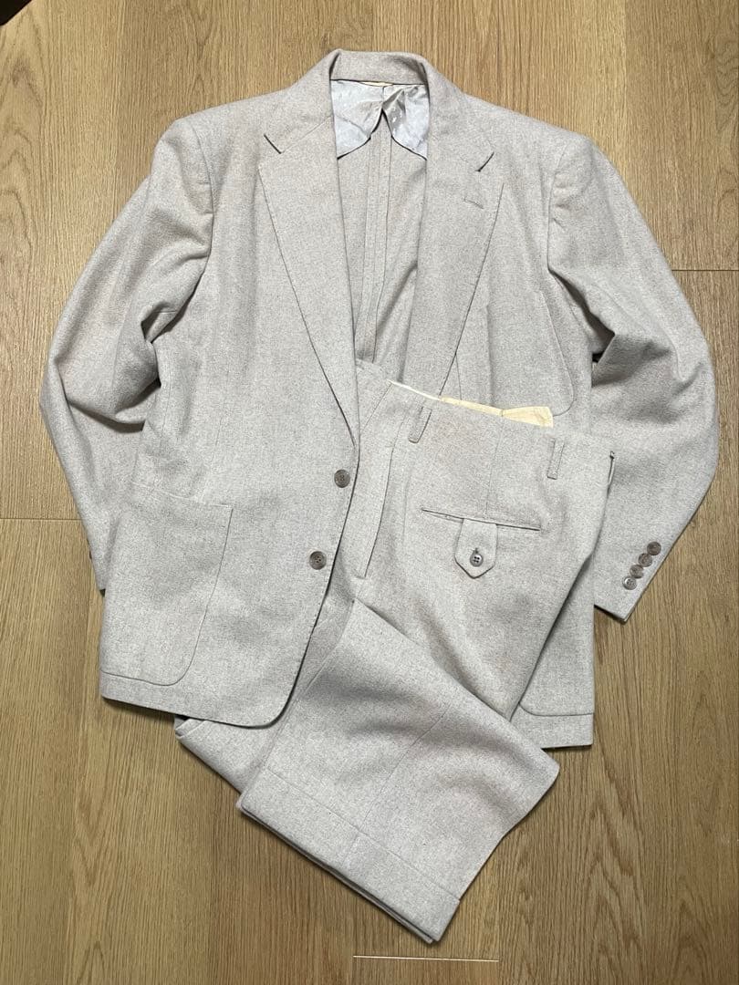 wwwealthy　希少✨50s wool ウール スーツ セットアップ