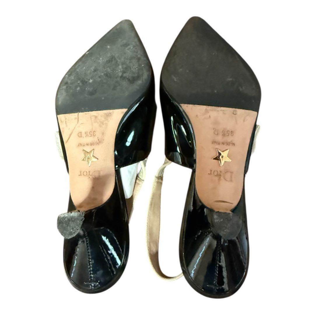 Dior J'ADIOR スリングバックサンダル ブラック35ハーフ