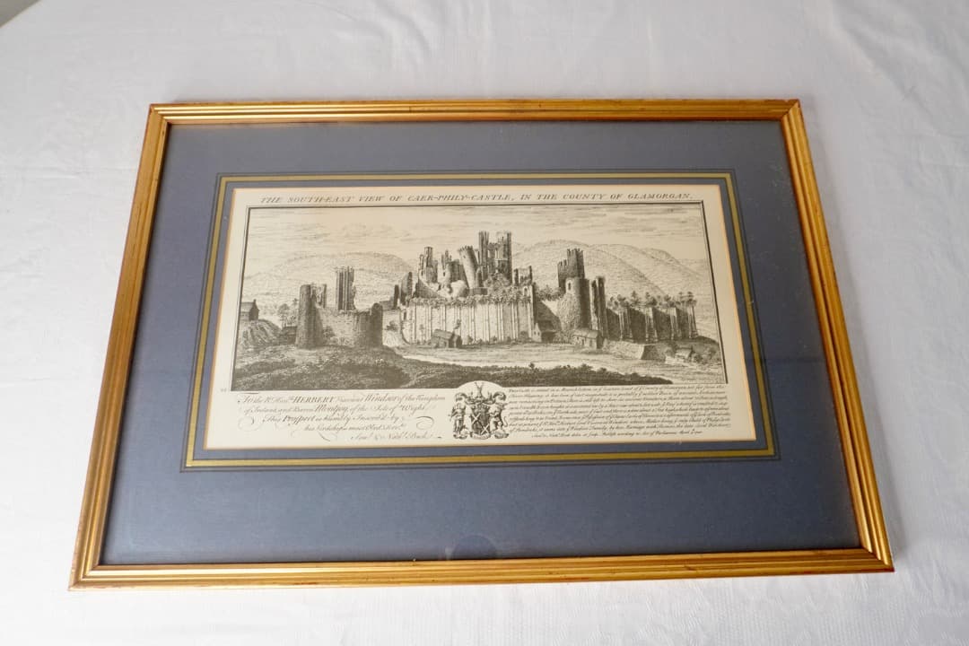 イギリス ヴィンテージ お城の絵 ウェールズ