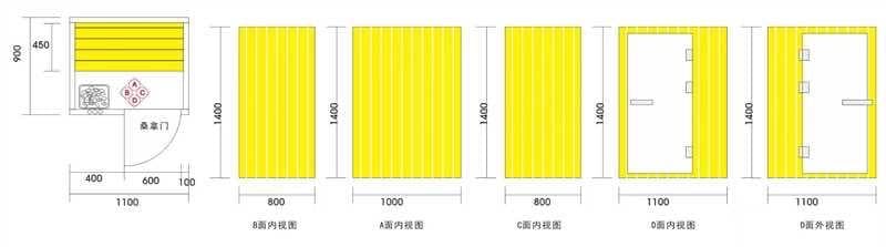 【サウナユニット&100Vサウナストーブセット】家庭用サウナ　プライベートサウナ