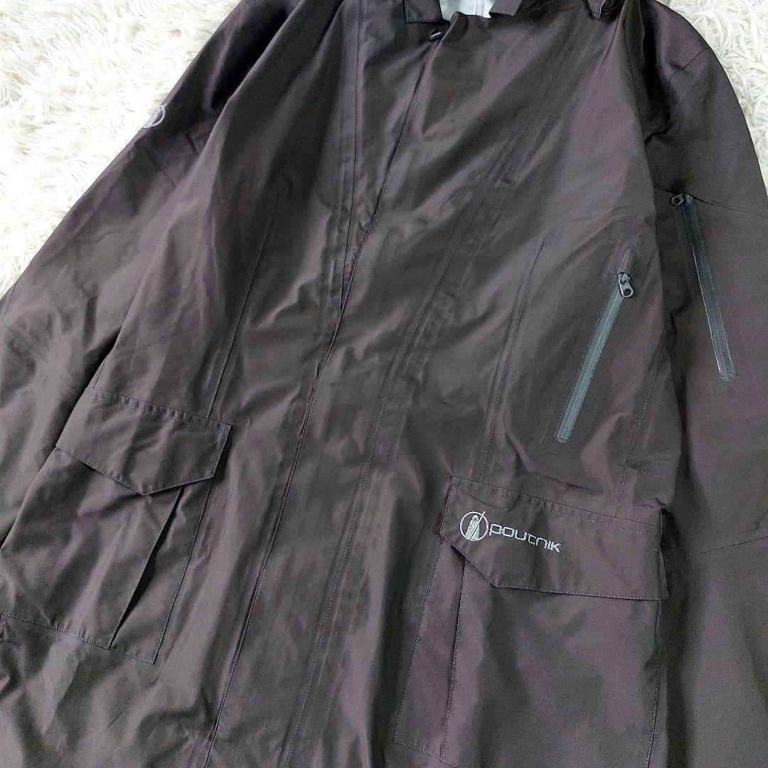 美品 tilak Poutrnik ワンポイント ロゴ ステンカラーレインコート