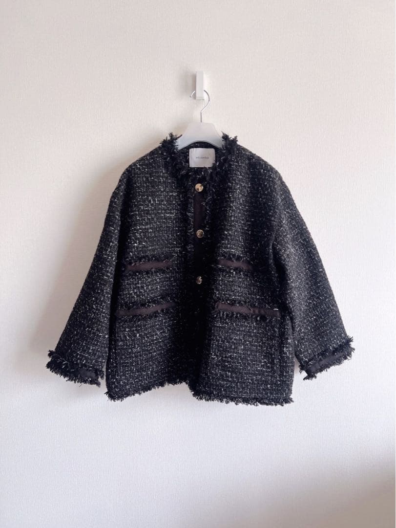 今季　HELIOPOLE エリオポール ツイード　ブルゾン　ジャケット