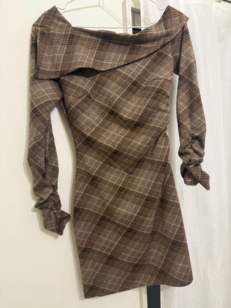 yilon イロン ONE-SHOULDER CHECK MINI OP