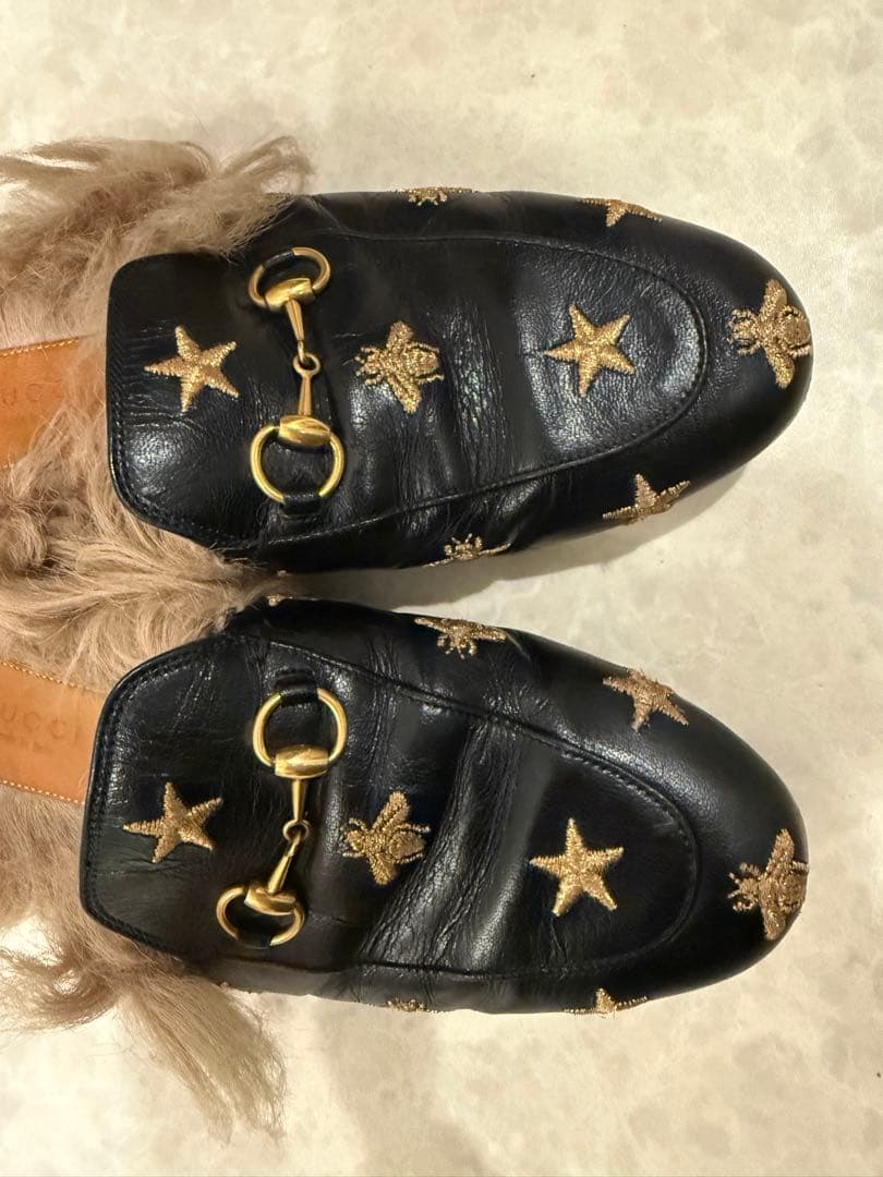 r*K様 グッチ　GUCCI プリンスタウン　フラットサンダルスリッパビースター