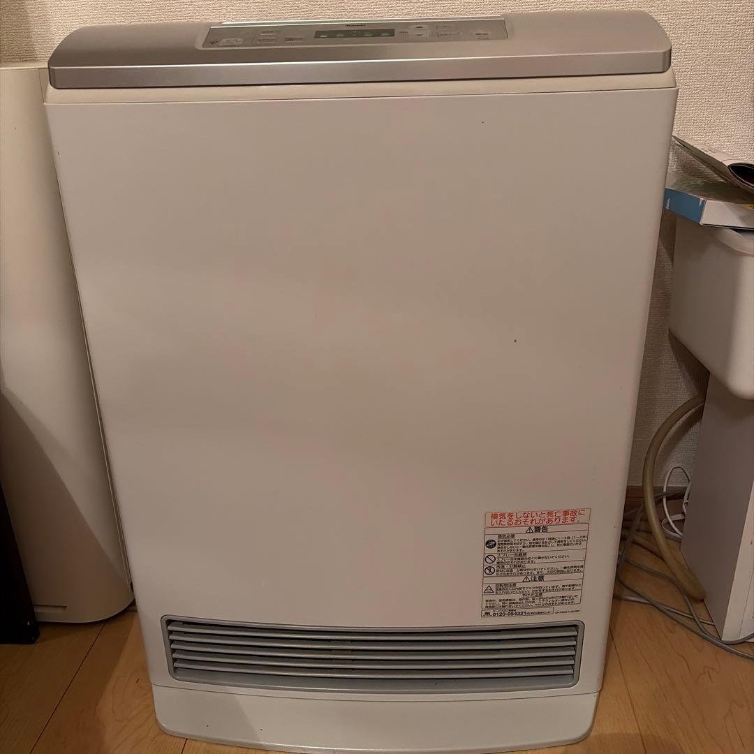 Rinnai 空気清浄機つきガスファンヒーター ホワイト