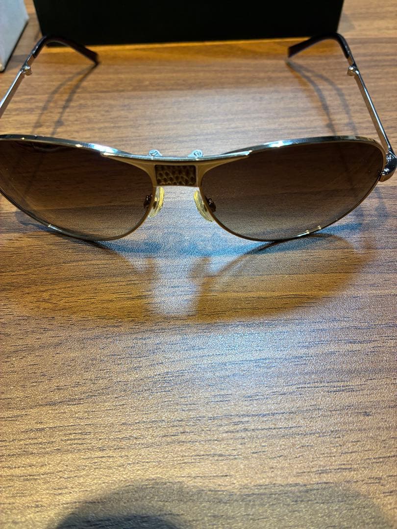 【レア】シャネル CHANEL 折り畳み式サングラス 4123-Q 金属製