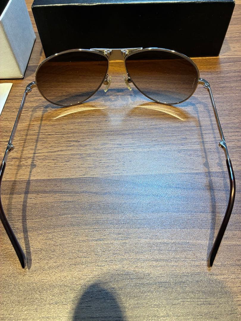 【レア】シャネル CHANEL 折り畳み式サングラス 4123-Q 金属製