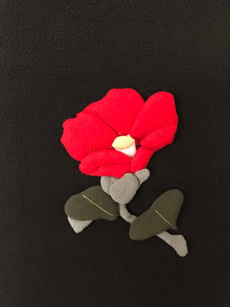 古布　押し絵タペストリー　ねずみと小槌　縮緬細工　ハンドメイド