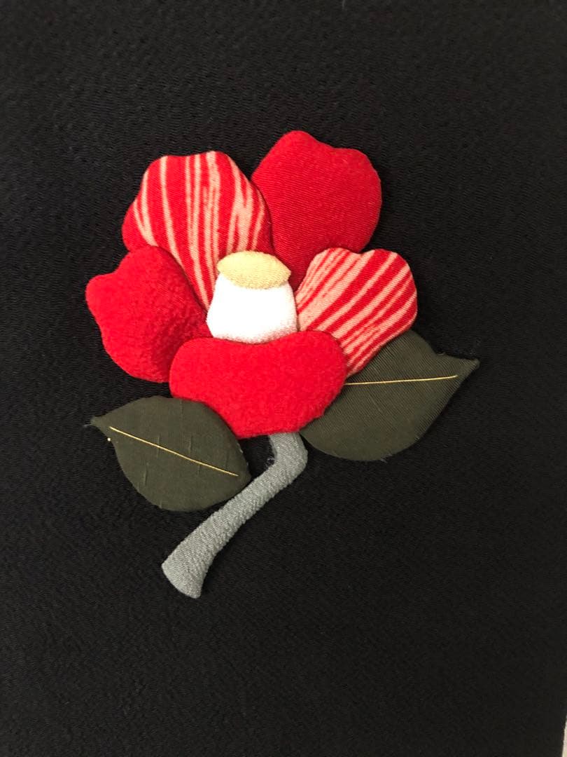 古布　押し絵タペストリー　ねずみと小槌　縮緬細工　ハンドメイド