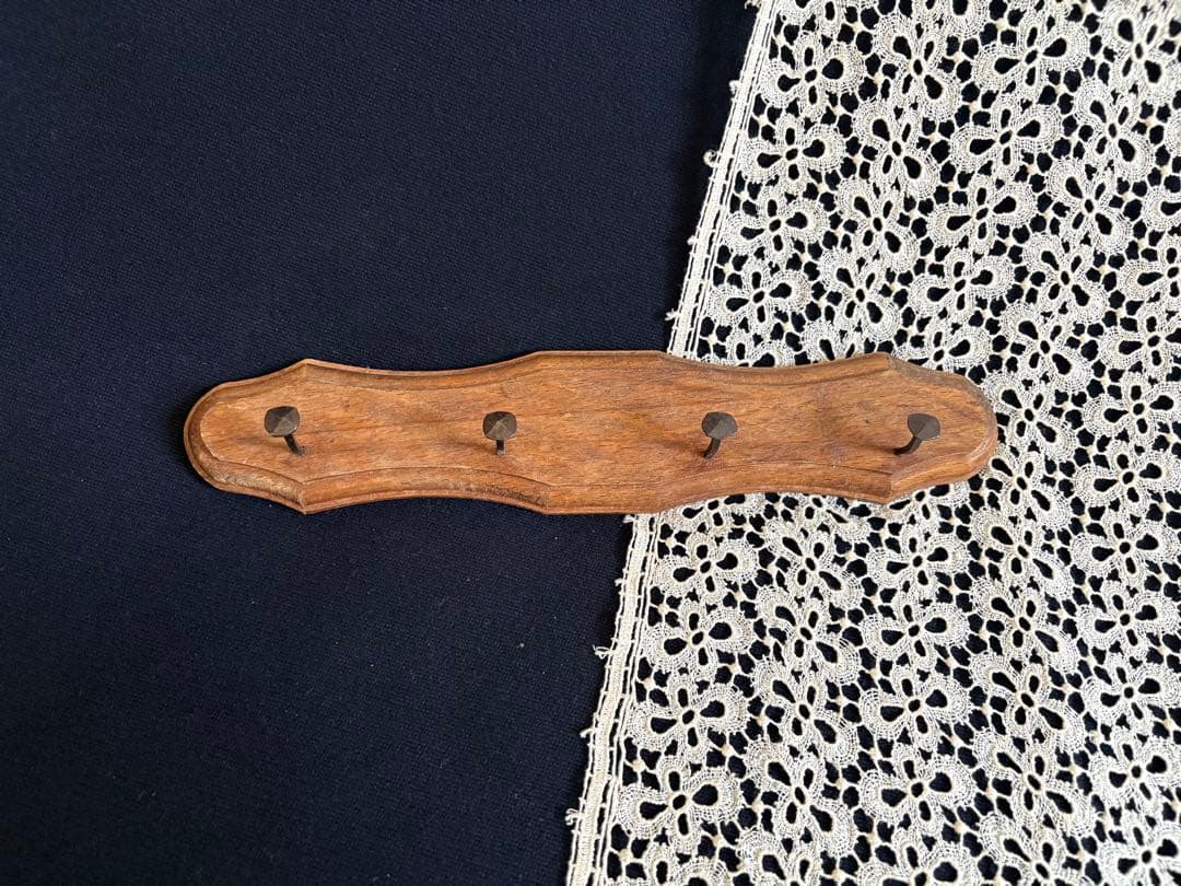 フランスアンティーク 壁掛けフック木製