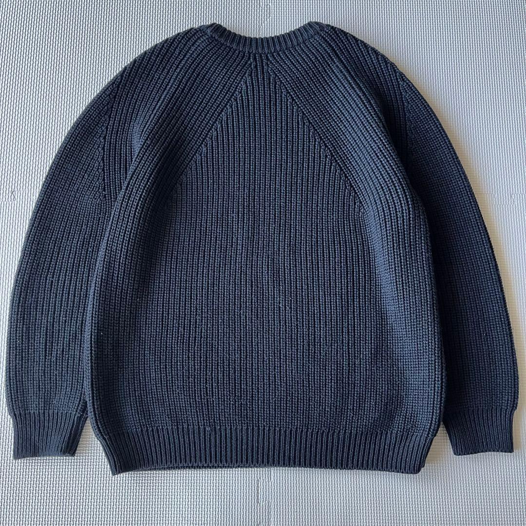 美品 BATONER 23aw SIGNATURE CREW NECK 紺 2
