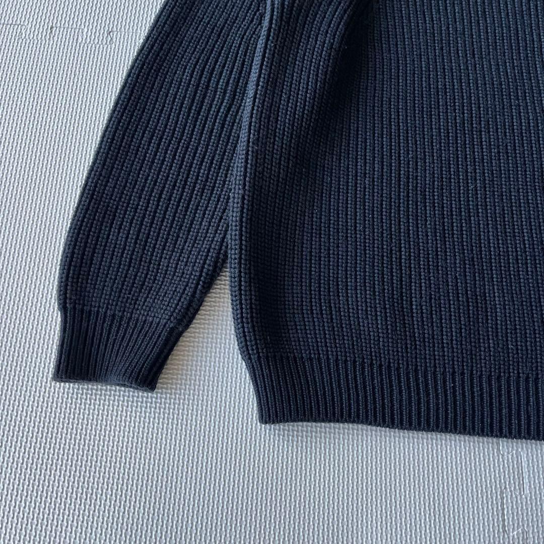 美品 BATONER 23aw SIGNATURE CREW NECK 紺 2