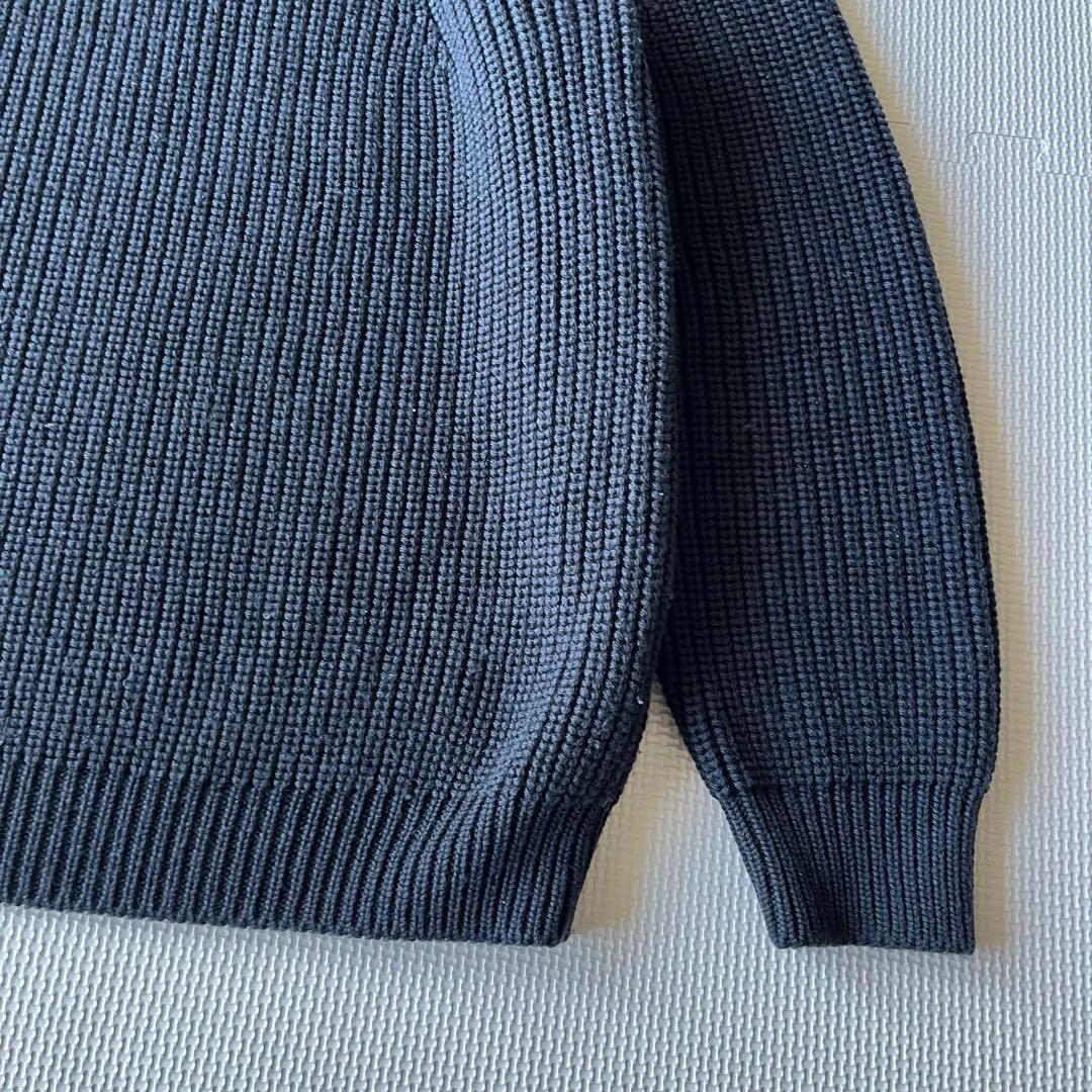 美品 BATONER 23aw SIGNATURE CREW NECK 紺 2