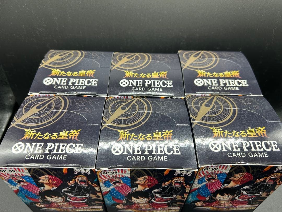 ワンピースカード　新たなる皇帝 6BOX 未開封テープ付き！箱のまま発送！