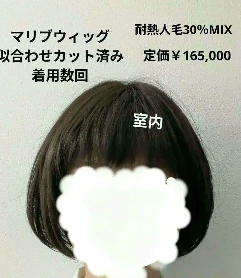 ★最終値下げ★2万7千円⇒2万円!【美品】マリブウィッグ似合わせカット済 着用少