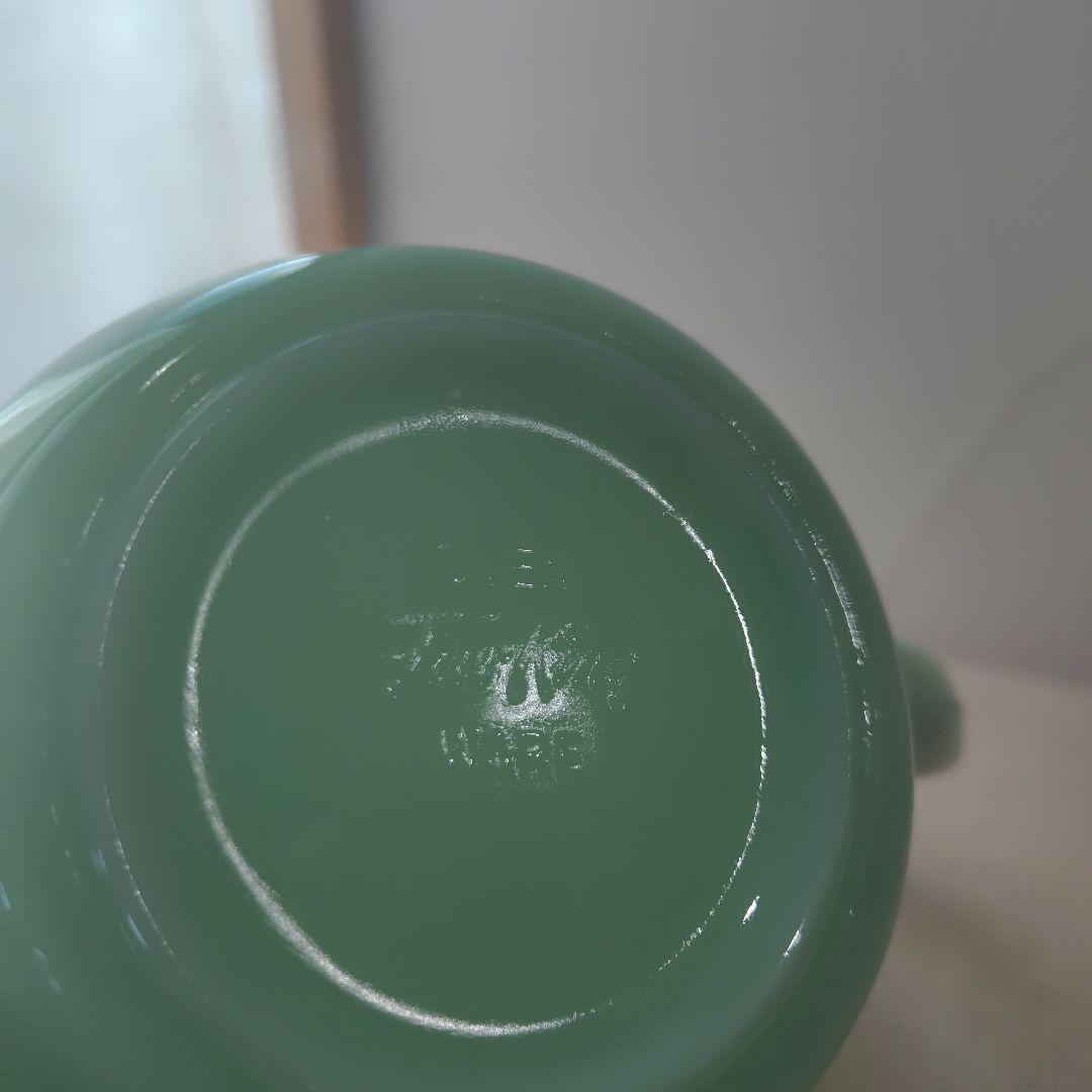 【美品】Fireking ファイヤーキング ジェダイ ミルクピッチャー 花瓶