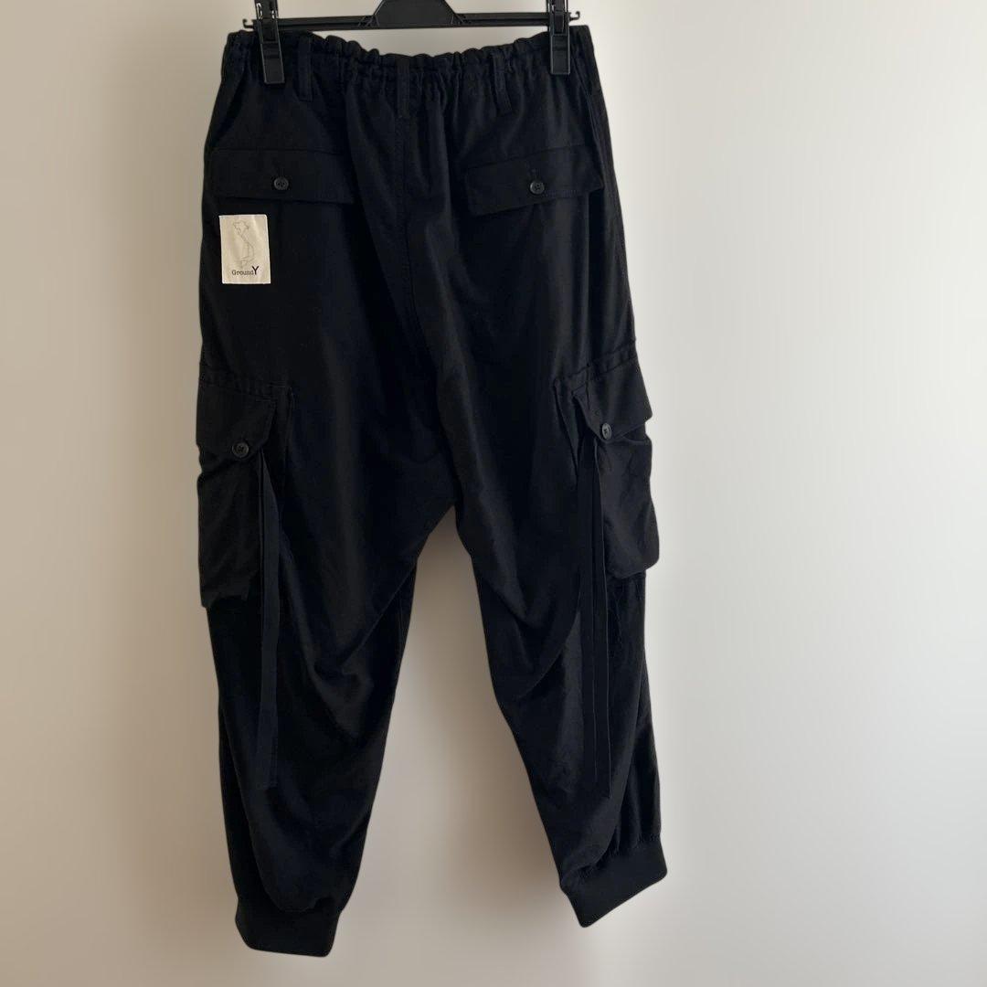 パンツ GroundY / COTTON TWILL RIBBED HEM CARGO