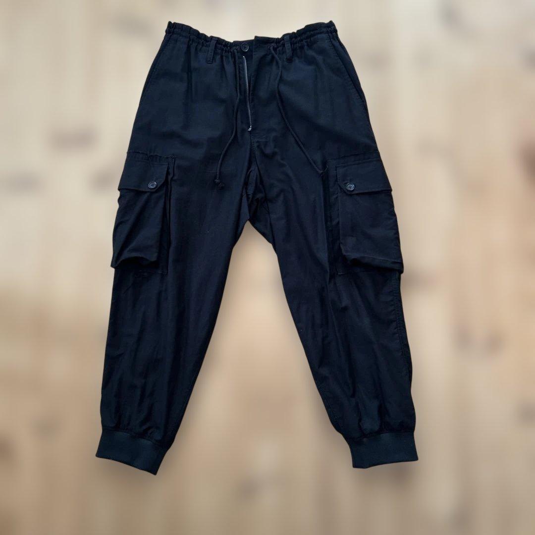 パンツ GroundY / COTTON TWILL RIBBED HEM CARGO