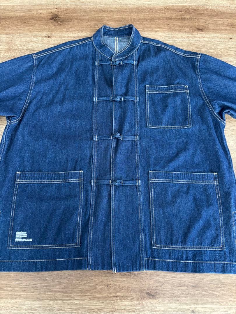 fresh service デニムカンフーカバーオール　デニム5Pセットアップ