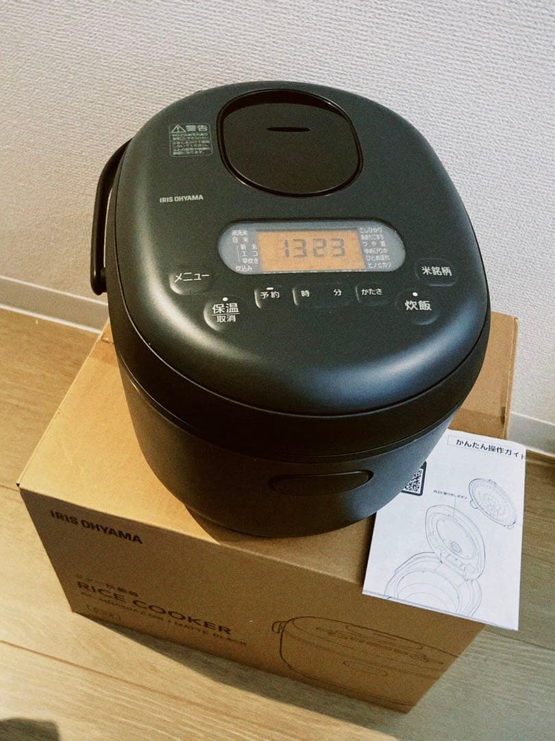 【アイリスオーヤマ】マイコン式5.5合炊飯器/マットブラック