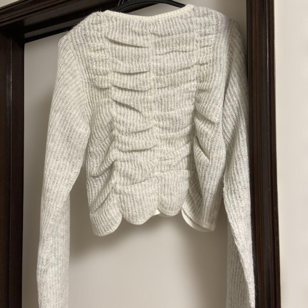 ADAM ET ROPE' 【WEB限定】ダブルモヘアシャーリングカーディガン