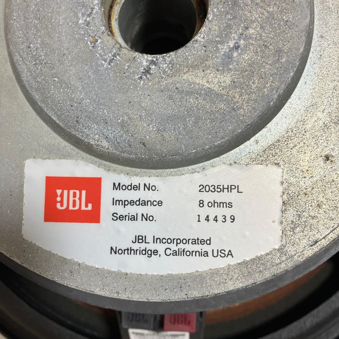 JBL ウーハー2035HPL 38cm 中古1ペア　1本エッジに小修復跡あり。