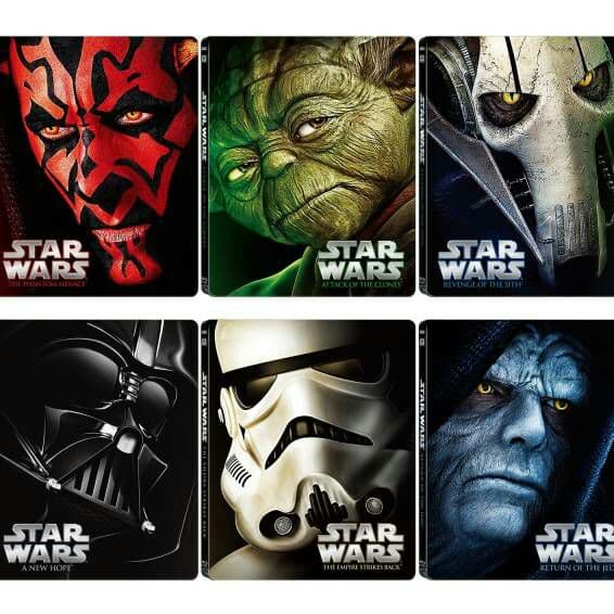洋画・外国映画 Star wars Saga Steel book set Blue ray