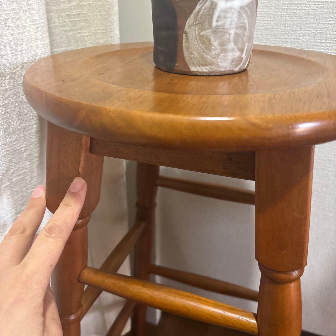 スツール2脚セット　木製　定価合計¥23700 花台
