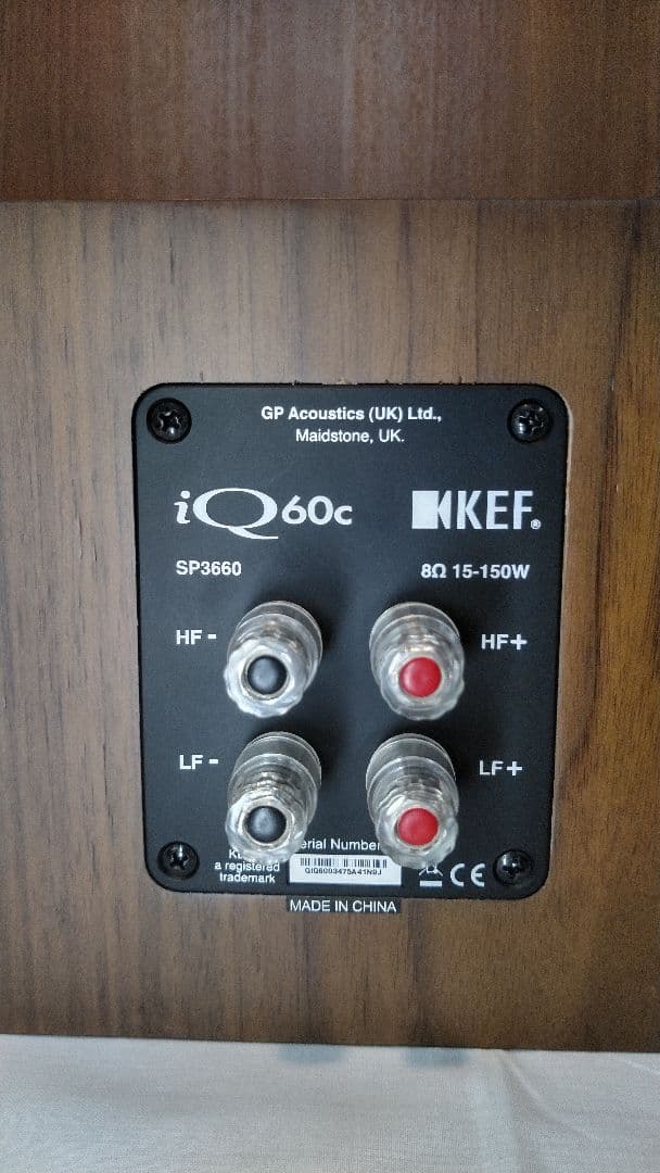 突板仕様 KEF Q Series iQ60c ワンオーナー センタースピーカー