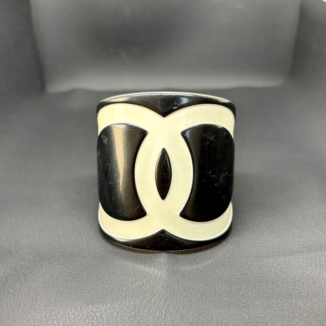 【シャネル】CHANEL ココマーク バングル ヴィンテージ プラスチック