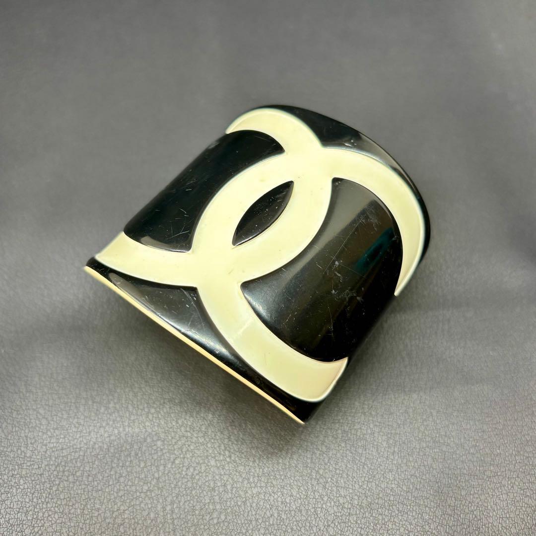 【シャネル】CHANEL ココマーク バングル ヴィンテージ プラスチック