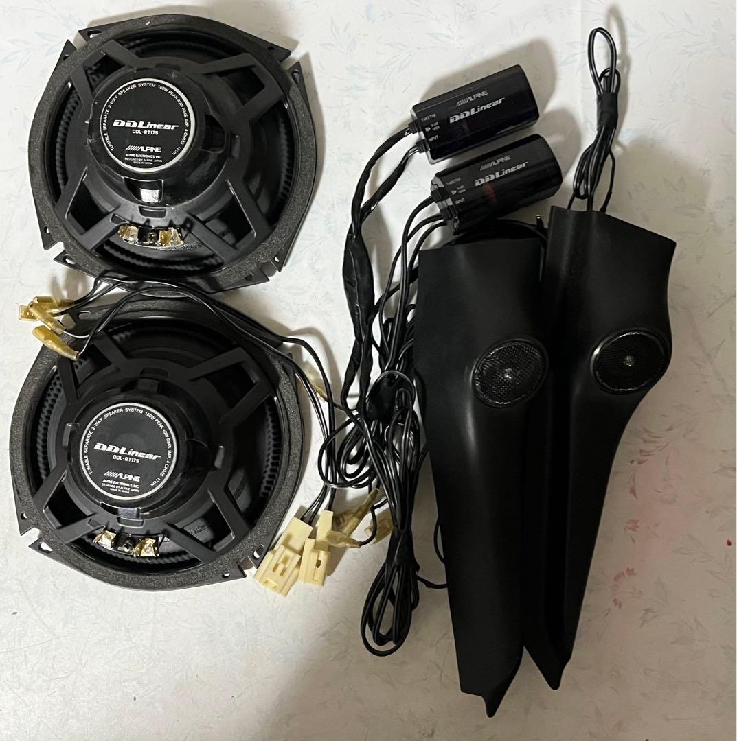 アルパイン スピーカー17cm DDL-RT17S ACR50Wに装着しましたN