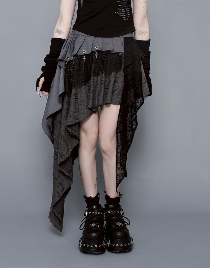 REFLEM【レフレム】アシメレイヤードフリルスカート