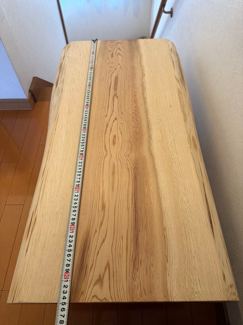 天然杉高級節なし中杢目テーブル　一枚板唯一無二‼️