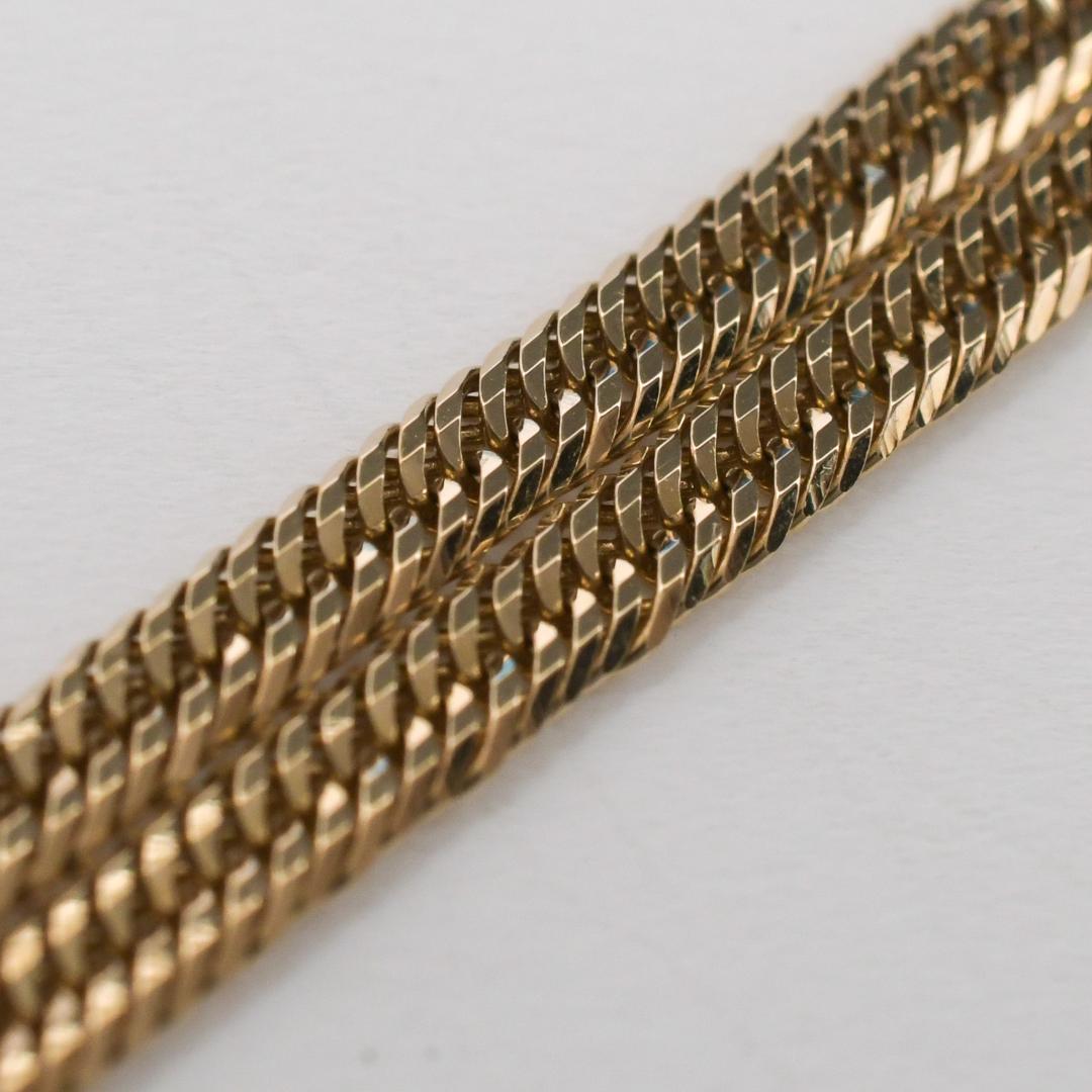 K18 12面カット トリプル 喜平アンクレット 約6g 約23cm