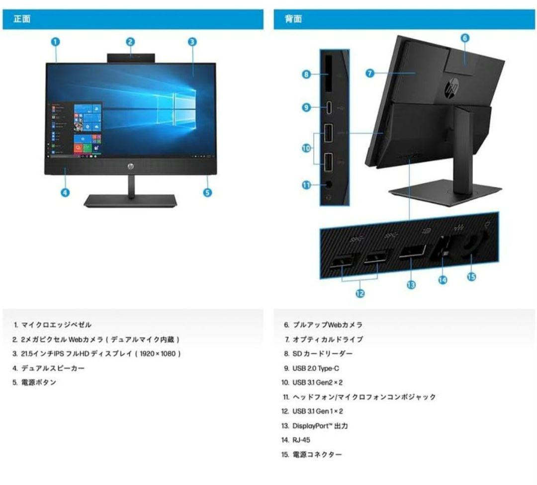 Windowsデスクトップ HP ProOne 600 G4 AIO