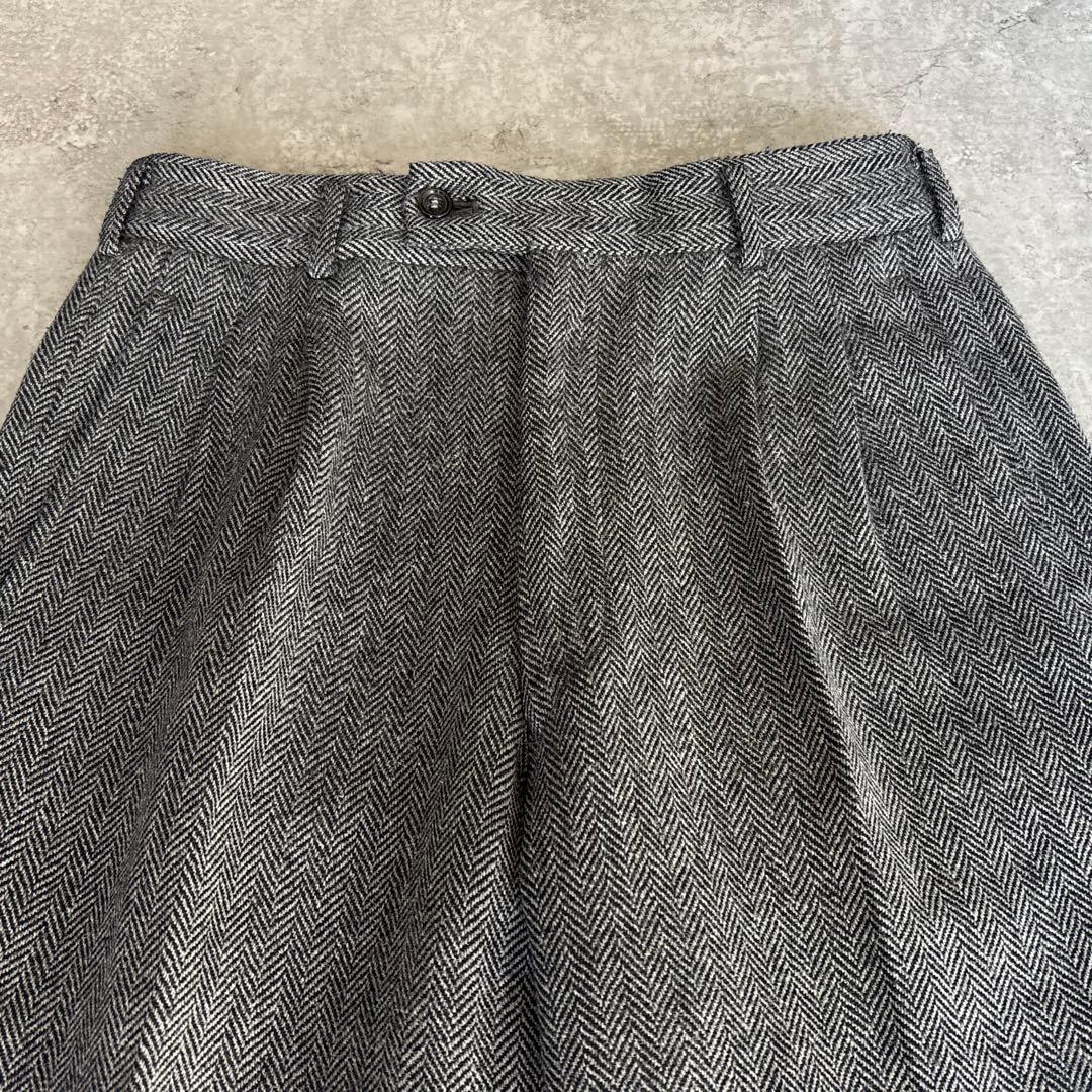 80's デカオム コムデギャルソンオム【M】ウール ツイード ヘリンボーン